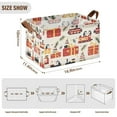 thumbnail image 7 of Yayeee Foldable Storage Basket for Shelves with Handles Set of 2 Waterproof Cloth Bins, Christmas Box Train, 7 of 7