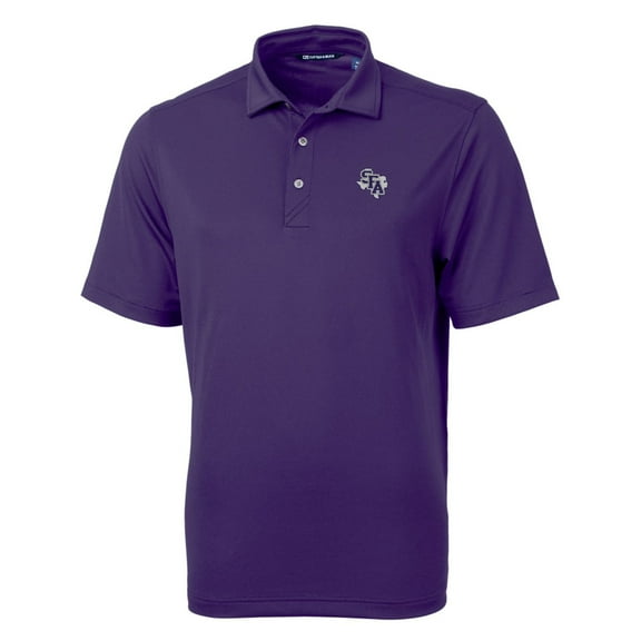 Men's Cutter & Buck Purple Stephen F Austin Lumberjacks Big & Tall Virtue Eco Pique Recycled Polo