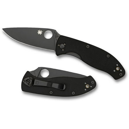 SPYDERCO TENACIOUS G-10 PLAIN BLK (Best Spyderco Folding Knife)