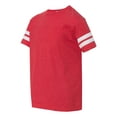 thumbnail image 2 of Youth Football Fine Jersey Tee Color Vintage Red/ White Small Size, 2 of 4
