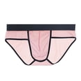 thumbnail image 2 of zeranth Men Briefs Transparent Mesh Perspective U-convex Panties Low-rise Quick Drying Breathable Fine Routing Briefs, 2 of 7