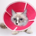 thumbnail image 3 of Dog Cone Adjustable Pet Cone Pet Recovery Collar Comfy Pet Cone Collar Protective Collar for After Surgery Anti-Bite Lick Wound Healing Safety Practical for Dogs and Cats-Red, 3 of 9