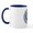 White/Navy Inside, variant on CafePress - Greek Mati Evil Eye 4 - 11 oz Ceramic Mug - Novelty Coffee Tea Cup