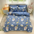 thumbnail image 2 of JOLUSERE 2-Piece Outer Space Blue Comforter Twin Set,Soft Bear Astronaut Planet Quilt Bedding Set for Kids Boys, 2 of 9