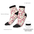 thumbnail image 4 of Bingfone Bow With Sugar Skull Design Patterned Men's Women's Casual Cotton Socks, 4 of 5