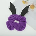 thumbnail image 5 of Unique Bargains 1 Pc Hair Elastics Fashion Halloween Demons Hair Ties Black Purple, 5 of 5