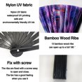 thumbnail image 4 of Ventilador plegable Hand Rave dmjuncong Large Rainbow UV 65 cm, 4 of 6