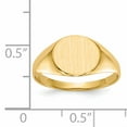 thumbnail image 5 of 14k Yellow Gold Circle Women's Signet Ring, 5 of 5
