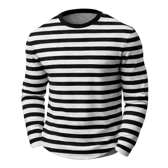 CONZONE Carnival Men's T-Shirts Short Sleeve T Shirts for Men Casual Crew Neck Striped Lightweight Tees Soft Cozy Athletic Tops