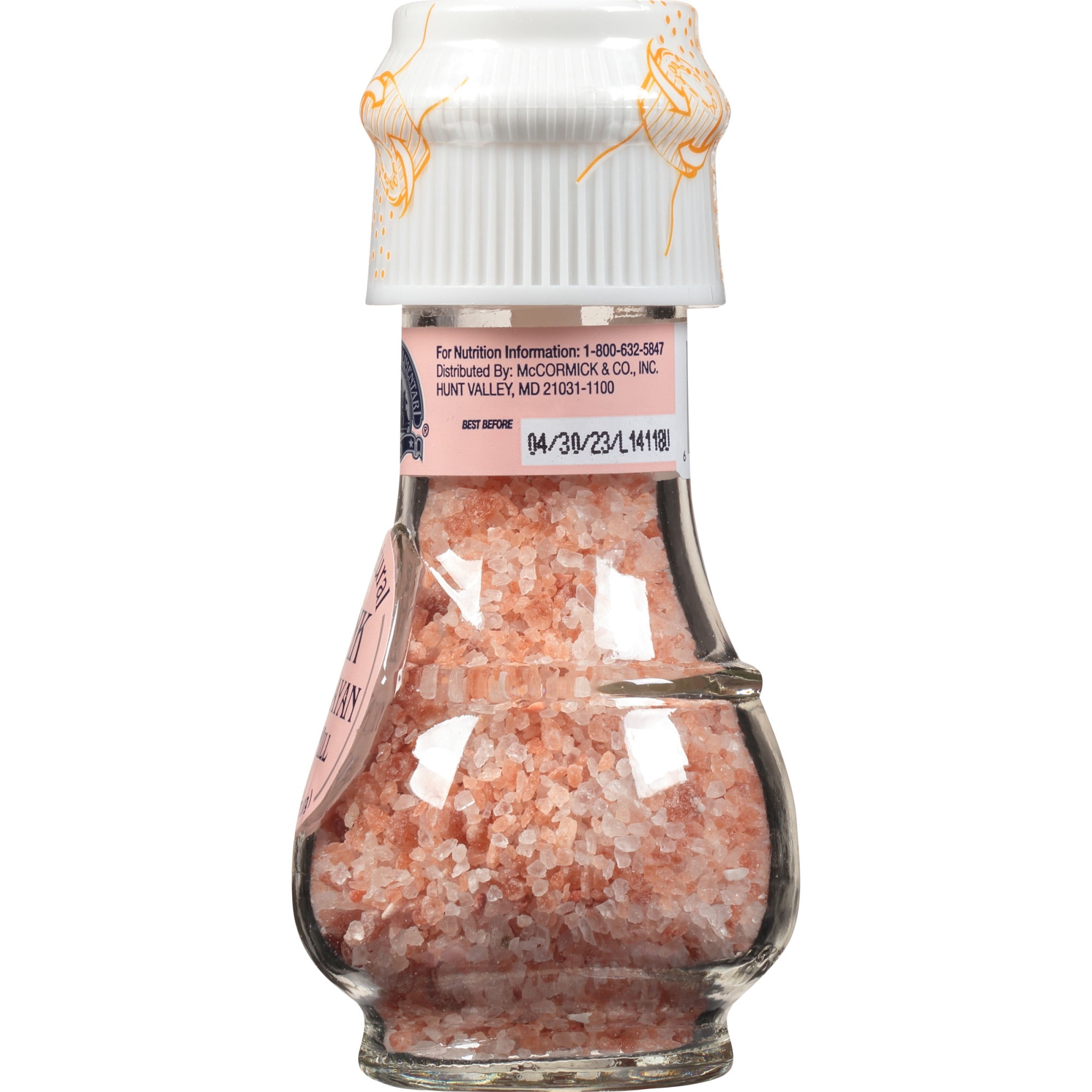 Pink Genware Salt or Pepper Grinder