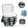 thumbnail image 6 of FORMRS Insulated Cooler Bag 24 Cans Capacity Soft Leakproof Lunch Box with Side Pockets, Purple Seaside, 6 of 7