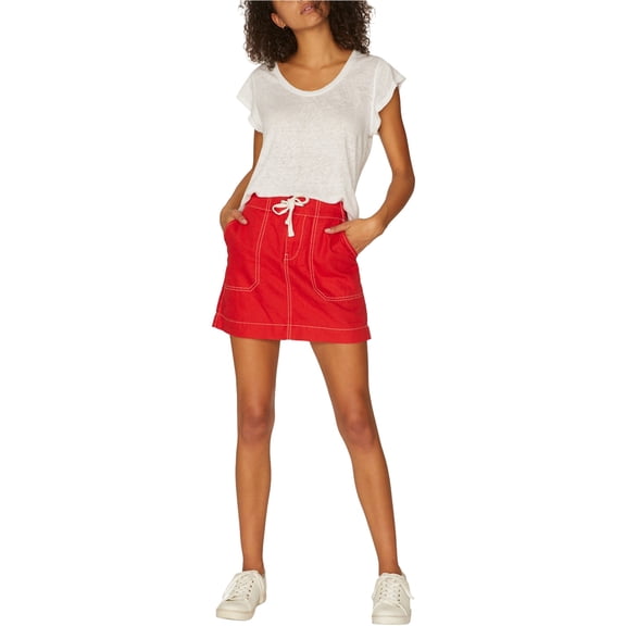 Sanctuary Clothing Womens Peace Mini Skirt, Red, Medium