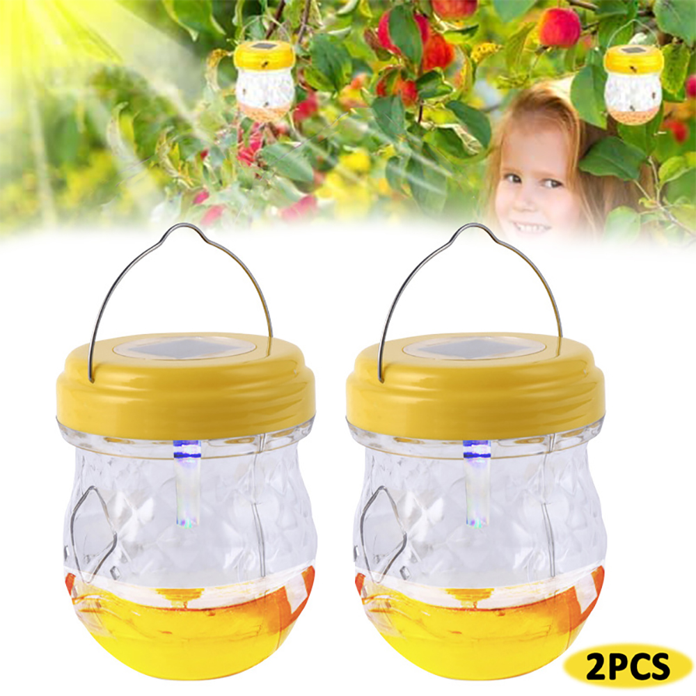 Wasp Trap Outdoor Hanging, Yellow Jacket Trap, Solar Wasp Repellent