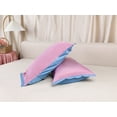 thumbnail image 5 of REGALWOVEN Pillow Cases Set of 2, Soft Satin Polyester Cooling Pillow Covers with Envelope Closure Purple Blue Queen, 5 of 7