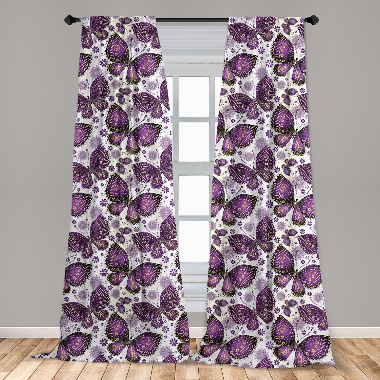 Photo Curtain "Orchid" Curtain with Motif Digital Printing to measure Curtain Printed