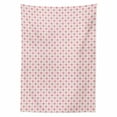 thumbnail image 2 of Fleur De Lis Tablecloth, Pink Colored Lily Flower Motifs with Checkered Pattern French Heraldry, Rectangle Satin Table Cover Accent for Dining Room and Kitchen, 60" X 84", Pink Cream, by Ambesonne, 2 of 2