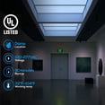 2 Pack LED Emergency Exit Sign with Battery Backup, Double Sided Green ...