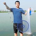 thumbnail image 4 of Fishing Net Fish Mesh Hand Throwing Net Outdoor Fishing Tackle Tools Accessories, 4 of 5