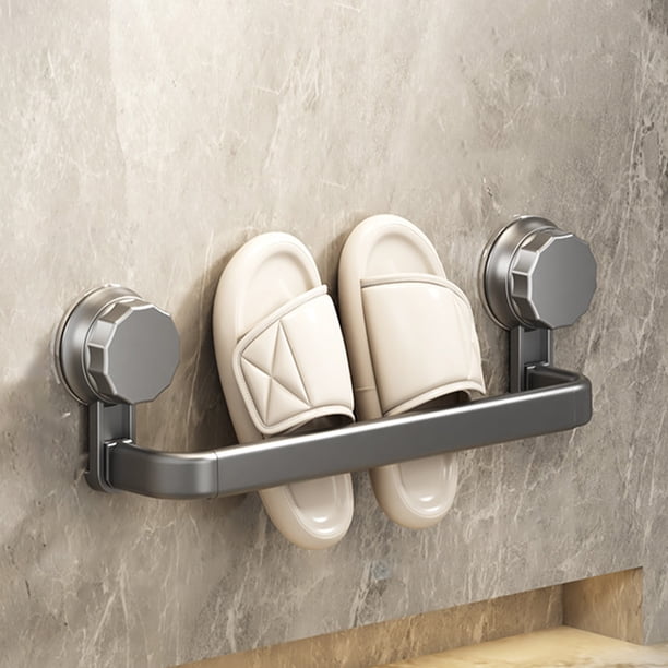 pstuiky Organizador de toallas y zapatos estante para guardar zapatillas estante para zapatillas de baño estante para zapatillas de baño montado en la pared almacenamiento de zapatos