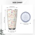 thumbnail image 4 of KLL Wildflower Watercolor 4 Print 40oz Stainless Steel Insulated Car Cup with Spillproof Lid - Keep Your Drink Hot or Cold on the Go-Without Straw, 4 of 8