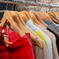 thumbnail image 6 of Unique Bargains Wooden Pants Hangers U-Notches Retro Coat Hanger Brown 14.96"x9.06", 6 of 7