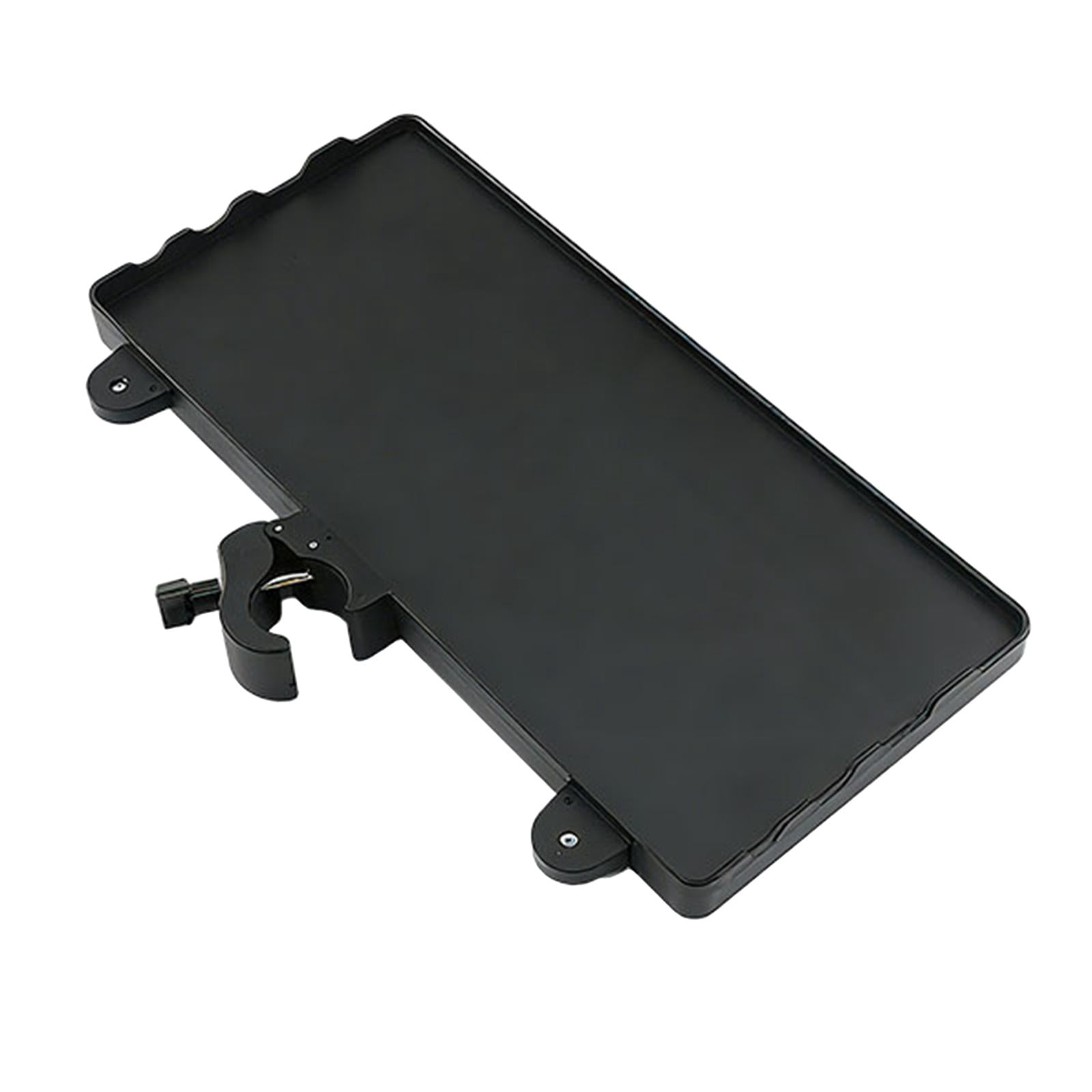 LeeQinersw Microphone Stand Tray 35cmx16.5cm Mic Stand Attachment Multipurpose Clamp on