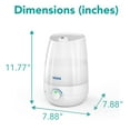 Vicks 1 Gallon Filter Free Cool Mist Ultrasonic Humidifier, 200 sq ft