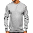 thumbnail image 6 of Fesfesfes Blouse Shirt for Men Long Sleeve Round Neck Solid Sweatshirt Pullover Sweatshirt Warm Fleece Sweatshirt Tops Under $10, 6 of 7