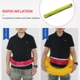 thumbnail image 3 of Anillo de vida inflable automático Portátil con cremallera con hebilla ajustable Cinta reflectante Inflación rápida Múltiples colores Cintura verde Yuarrent OD003407-02, 3 of 6