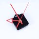 thumbnail image 2 of EeaseMX Kits de movimiento de reloj de cuarzo con gancho, mecanismo de reloj de pared silencioso, piezas de reparación (sin batería, núcleo de reloj y 3 agujas), 2 of 8