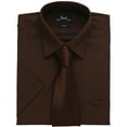 thumbnail image 2 of Premier Mens Short Sleeve Formal Poplin Plain Work Shirt, 2 of 3