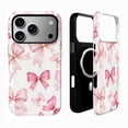 thumbnail image 1 of SKLYDDI Cute Pink Bows Case for iPhone 12, Compatible with MagSafe, 1 of 7