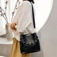 thumbnail image 3 of Bolso de hombro de cuero con cadena coreana para mujer, bolsos casuales, bolso cruzado, bolsos de cubo, bolsos de mensajero de diseñador, 3 of 6