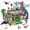 thumbnail image 3 of Myworld Small Village Jungle Treehouse Cave Building Blocks Children's Educational Bricks Toys Gift for Birthday,NO BOX 4, 3 of 8