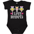 thumbnail image 3 of Inktastic Robotics I Love Robots Girls Baby Bodysuit, 3 of 5