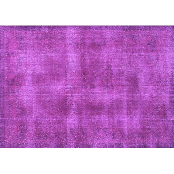 Ahgly Company Indoor Rectangle Persian Purple Bohemian Area Rugs, 7' x 9'