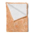 thumbnail image 2 of Boho Soft Flannel Fleece Throw Blanket, Hat with Feathers and Ornaments, Cozy Plush for Indoor and Outdoor Use, 60" x 80", Pale Orange White, by Ambesonne, 2 of 5