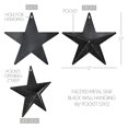 thumbnail image 4 of VHC Brands Patriotic Faceted Metal Star Black Wall Hanging w/Pocket 12x12, Independence Day Decor, American Star with display pocket, Distressed Appearance Metal Wall Hanging, Star Shape, Charcoal, 4 of 6