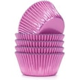 thumbnail image 1 of HAHDAXIA Pink Foil Cupcake Liners Standard Muffin Baking Cups, 200-count, 1 of 7