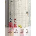 thumbnail image 6 of Bunny Easter Sheer Curtains 54 Inch Length 2 Panels Set Window Treatments, Eucalyptus Spring Floral Farmhouse Weeping Rod Pocket Semi Curtains for Living Room/Bedroom/Kitchen Décor, 104"W x 54"L, 6 of 7