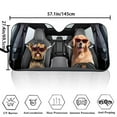 thumbnail image 5 of Uorisanigo Car Sunshade for Windshield Cute Funny Dog Animal Print Folding Windshield Cover Front Window Shield Sun Protection Car Sun Visor Universal Fit Most Sedan SUV Trucks Women Men, 5 of 7
