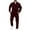 Wine*, variant on RUTAYY Men's Outfits Slim Fit Business Formal Long Sleeve Tops and Pants Solid Color Trendy Classic Sets