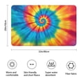 thumbnail image 2 of Colorful Tie Dye Mandala Pattern Bathroom Rugs Mat,Non Slip Microfiber Bathroom Rug,Rubber Backing,Soft Bathroom Mats for Bathroom Floor,Tub and Shower,20x32in(50x80cm), 2 of 4