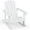 White, variant on Gymax Kids Slatted Solid Wood Outdoor Adirondack Rocking Chair with Water Resistance, White