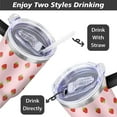 thumbnail image 5 of Strawberry 40 OZ Tumbler Cup with Lid and Straw Gifts for Mom Friend Sister Grandma, 5 of 7