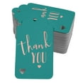 thumbnail image 1 of Inkdotpot Pack Of 50 Real Rose Gold Foil Paper Tags ThankYou Bridal Shower-Baby Shower-Retirement-Wedding-Birthday Favor Hang Tags, 1 of 6