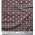thumbnail image 1 of Soimoi Rayon Crepe Fabric Geometric Small Printed Craft Fabric by The Yard 46 Inch Wide, 1 of 3