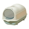 thumbnail image 4 of Caja de arena para gatos Sunnimix con capucha Y Tapa cerrada Gris claro, 4 of 8
