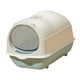 thumbnail image 4 of Caja de arena para gatos con tapa y capucha, inodoro completamente cerrado, arena grande para gatos Gris claro, 4 of 9