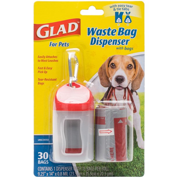 Glad™ for Pets Extra Large Unscented Dog Waste Bags with Dispenser